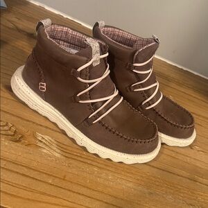 Hey Dude Reyes Wool Leather Boots Size 11 Women